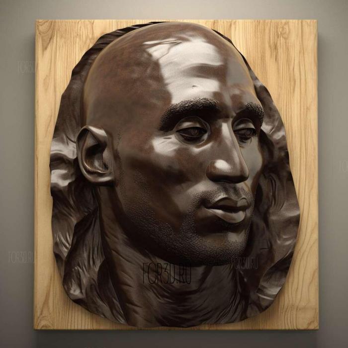 kobe bryant 3 stl model for CNC